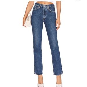 Agolde Women's High Rise Jeans - Blue